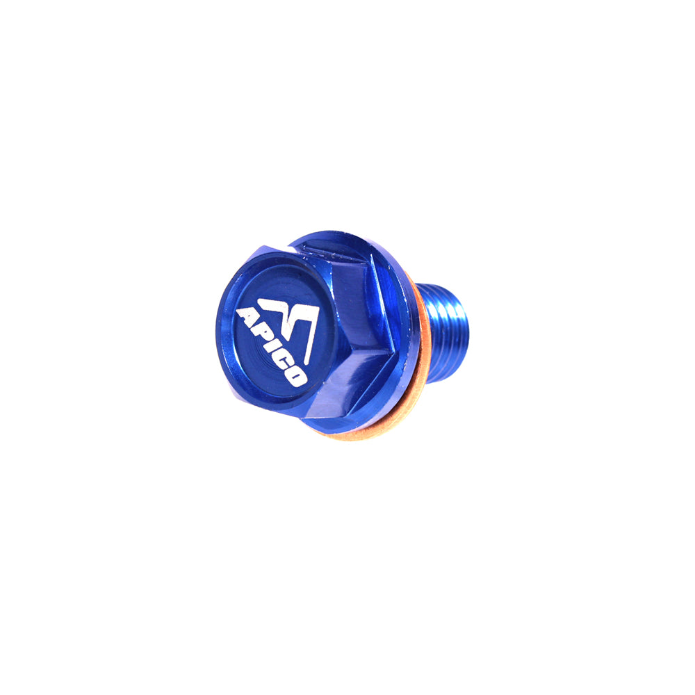 Apico Magnetic Sump Drain Bolt M10 X 15MM X 1.5 Kawasaki  KX65-250 >25, KX250F 04-20, KX450F 16-18 Bu