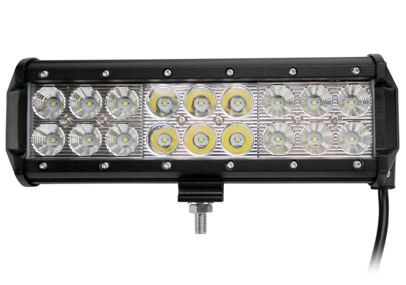 Dirt Racing 226mm 9 Led Spot Light Bar 18led 54w 12v - No Wiring Kit