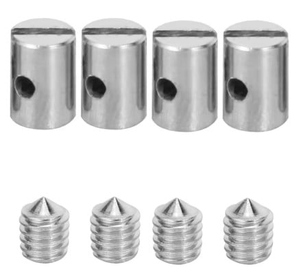 FIR Solderless Nipple 5.0mm Dia X Barrel Grub Screw - Pack of 4