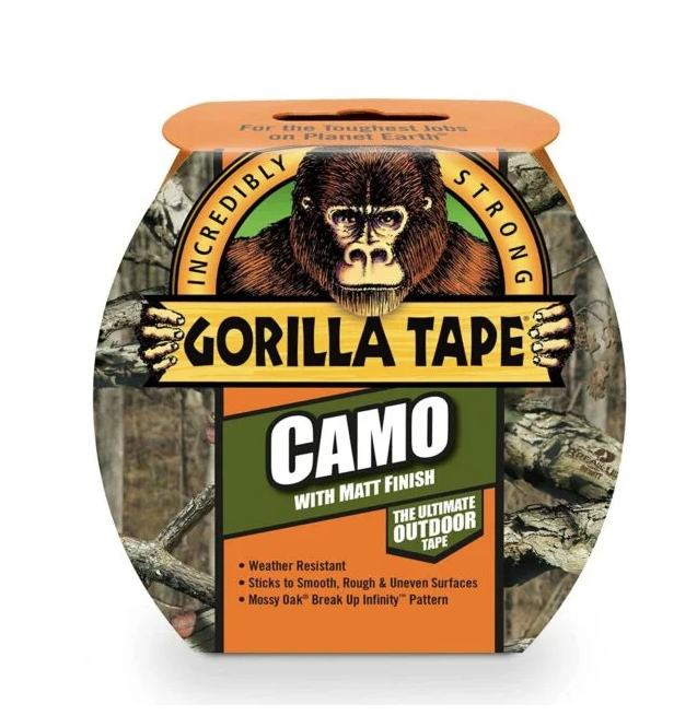 Gorilla Camo Tape Camouflage 48mm x 8.2M – Heavy-Duty