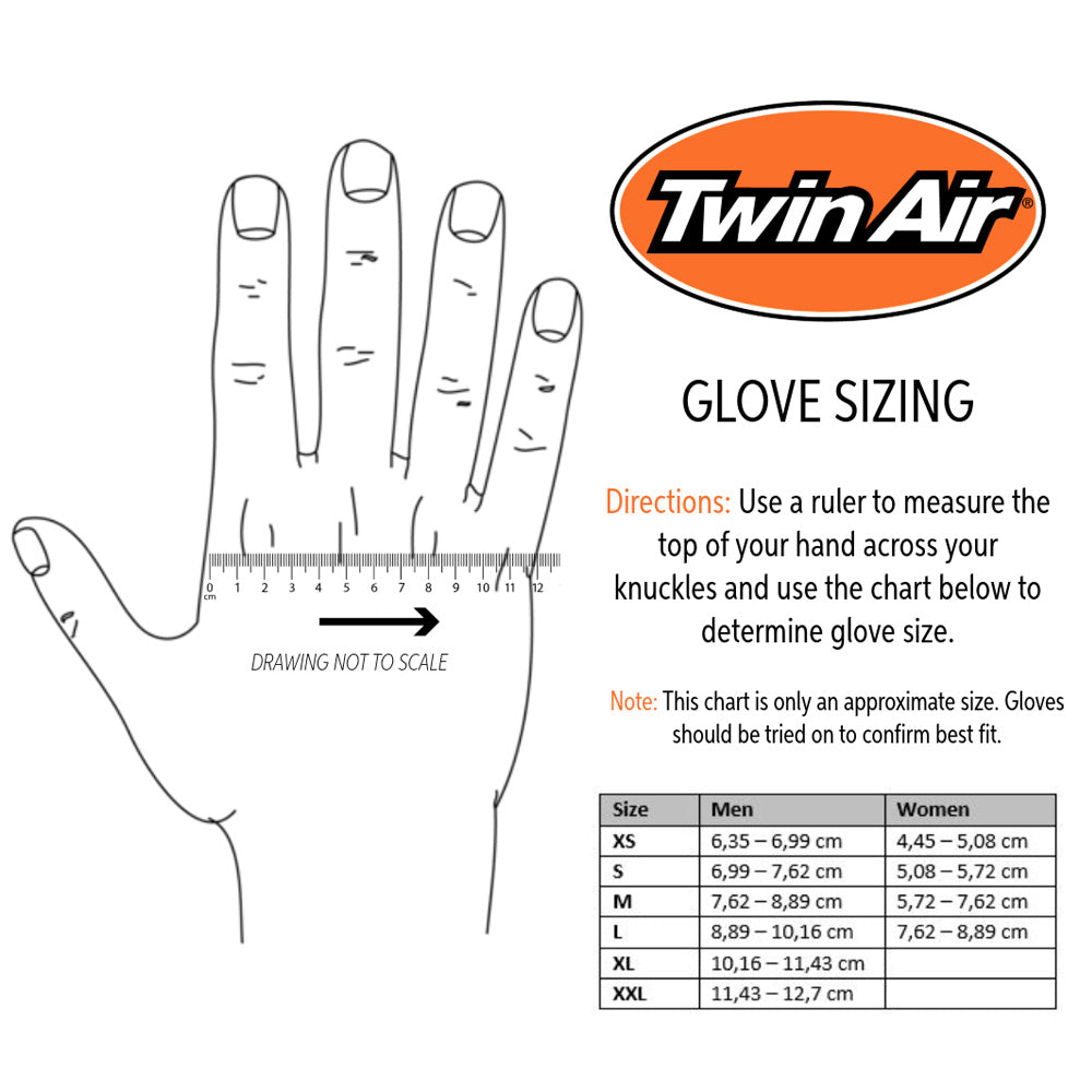 TWIN AIR TWIN AIR GLOVE WHITE/BLACK  WHITE|BLACK  XL