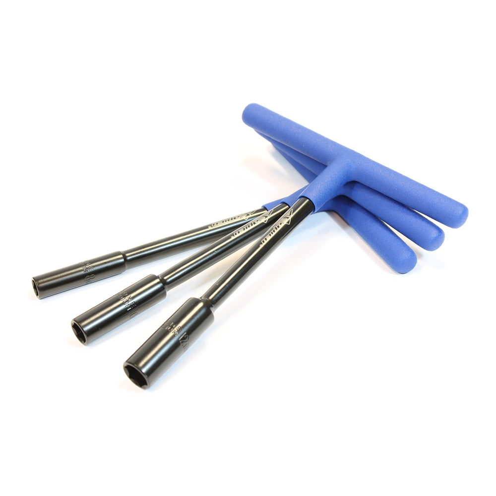 APICO T-BAR PREMIUM BLACK/BLUE 8,10,12MM