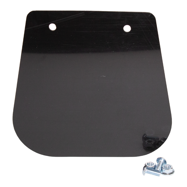 FRONT FENDER SPLASH GUARD UNIVERSAL BLACK