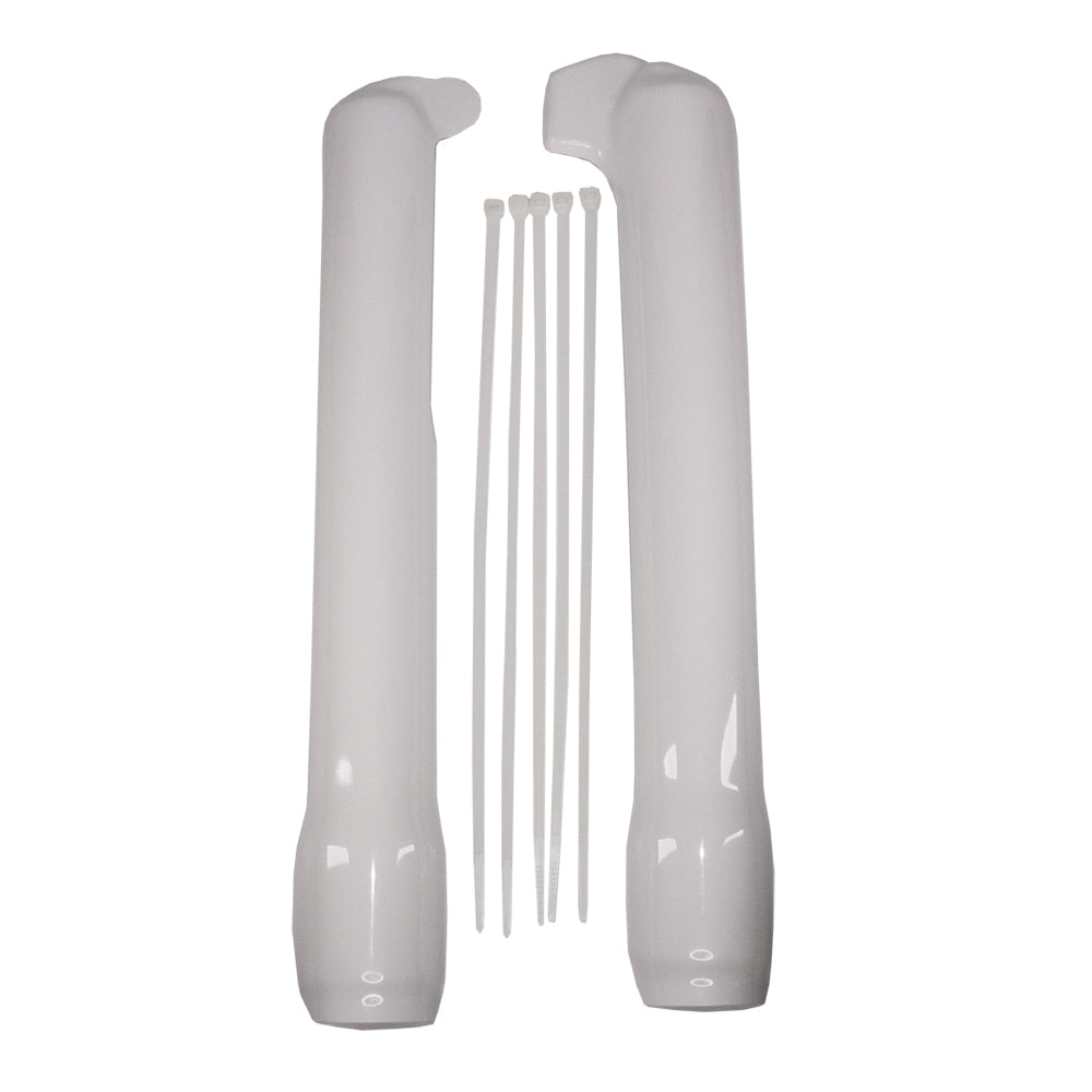 APICO FORK GUARDS LOWER GAS-GAS/OSSA/JOTAGAS/SCORPA 05-17 (MARZOCCHI 40MM FORK) WHITE