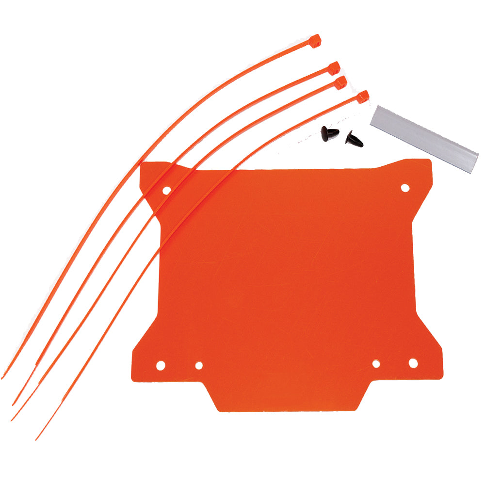 APICO FRONT NUMBER PLATE PLASTIC WITH WINDOW NEW X SHAPE