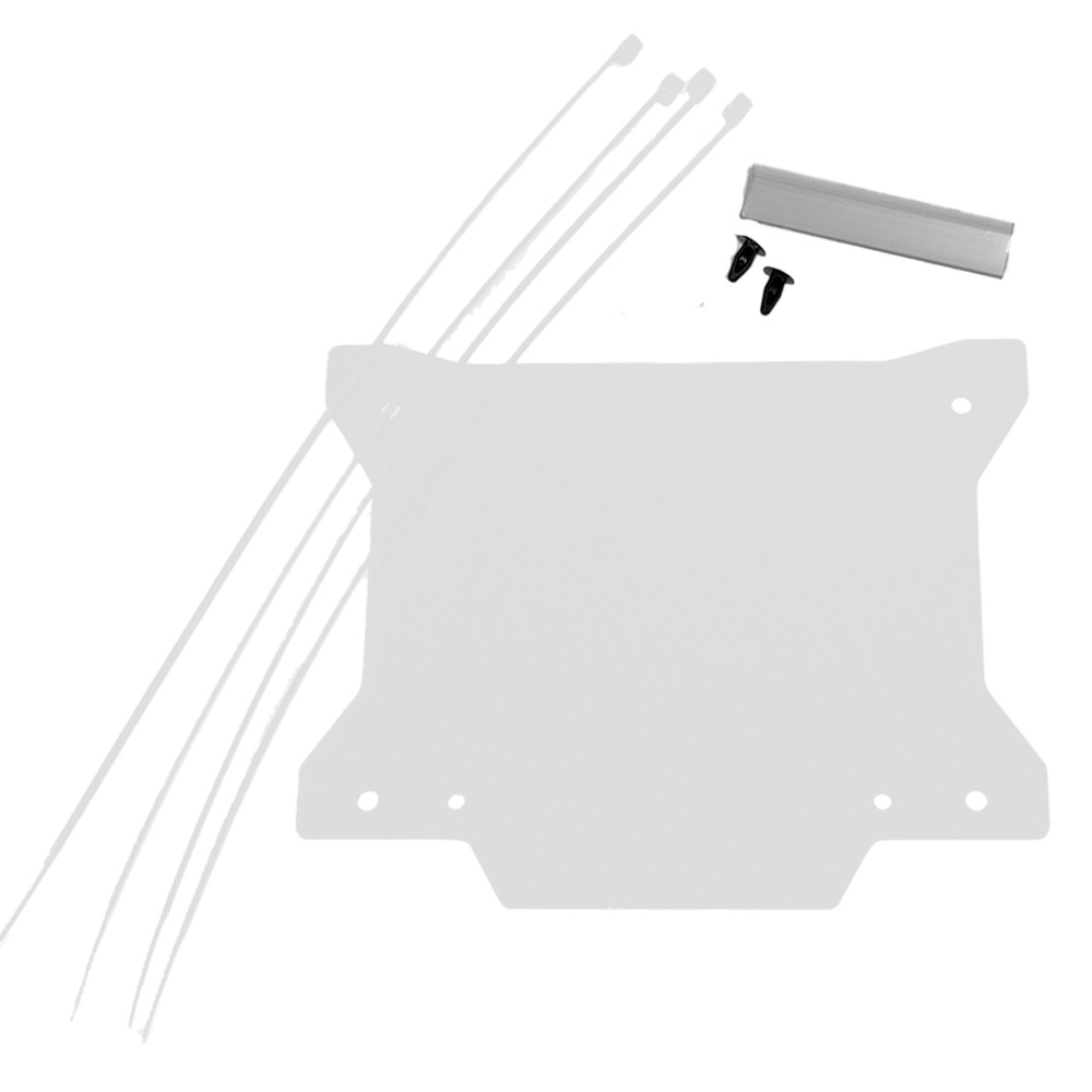 APICO FRONT NUMBER PLATE PLASTIC WITH WINDOW NEW X SHAPE