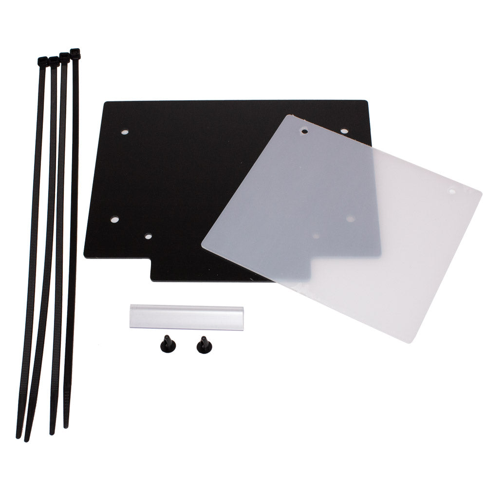 APICO FRONT NUMBER PLATE PLASTIC WITH WINDOW BLACK