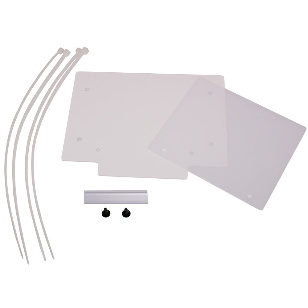 APICO FRONT NUMBER PLATE PLASTIC WITH WINDOW WHITE