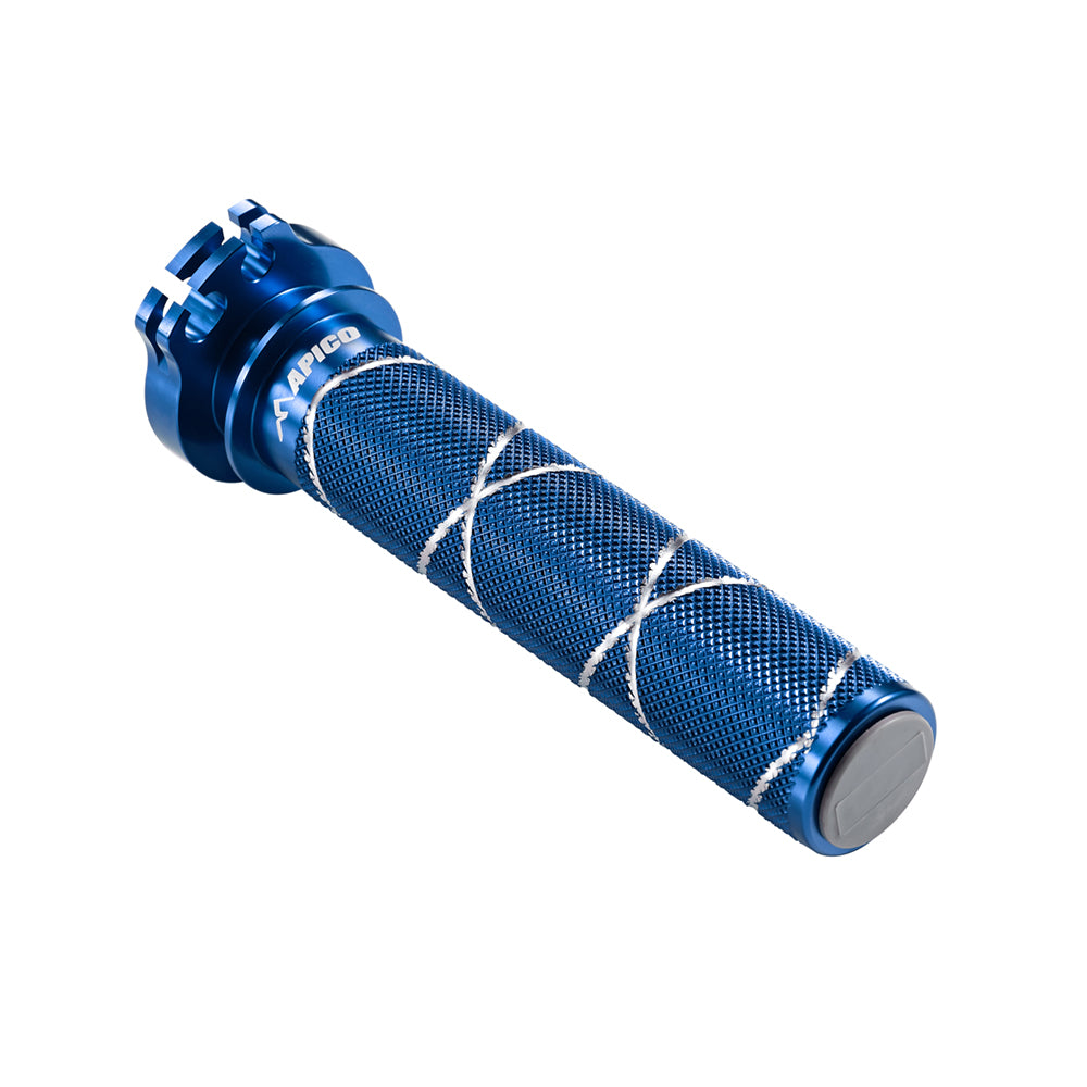 Apico Throttle Sleeve Alloy Inc Bearing Yamaha YZ80 83-01, YZ85 02-25 Blue
