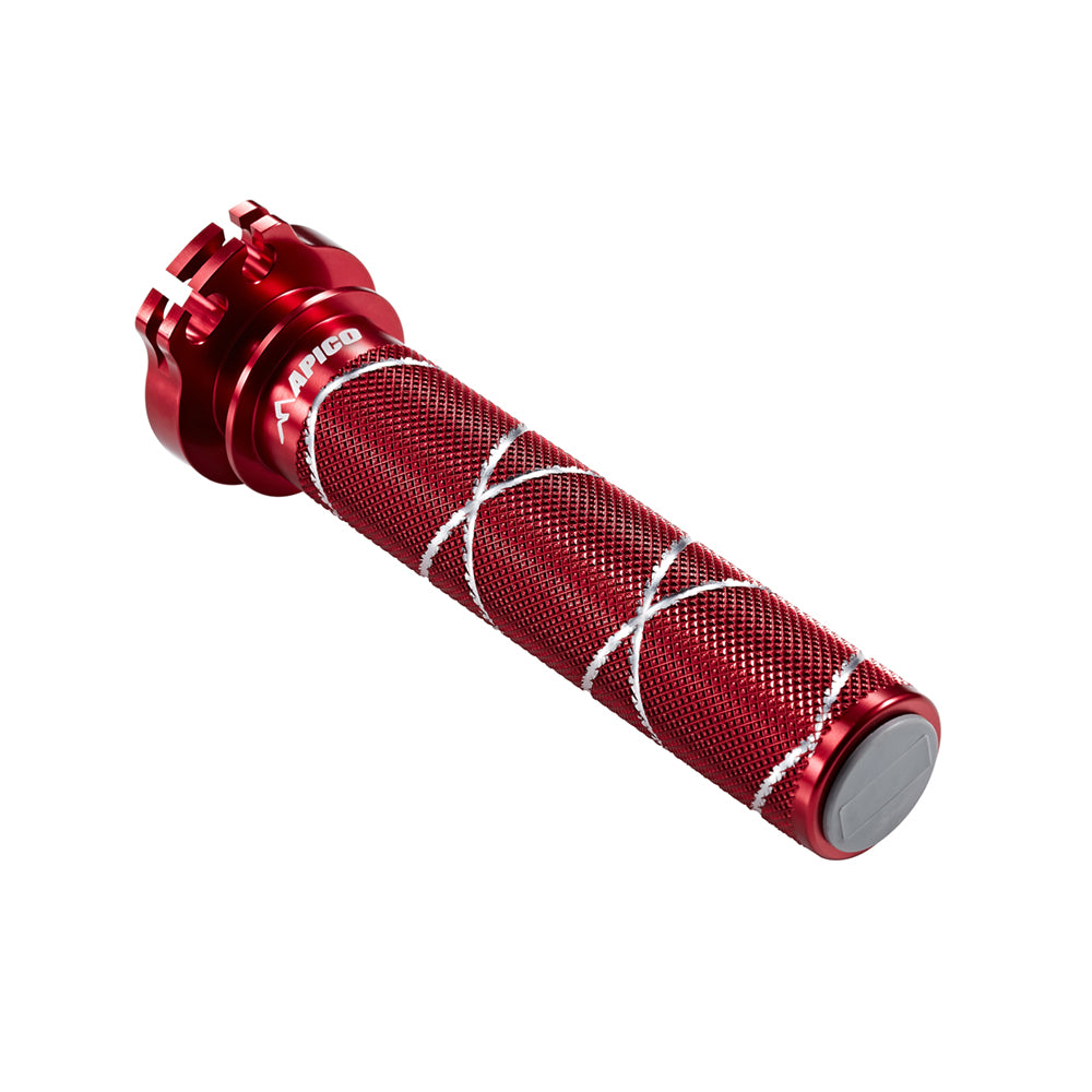 Apico Throttle Sleeve Alloy Inc Bearing Honda CR80 85-02, CR85 03-07 Red