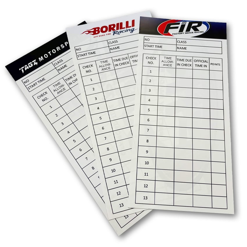 FIR Enduro Time Cards Oro PACK100