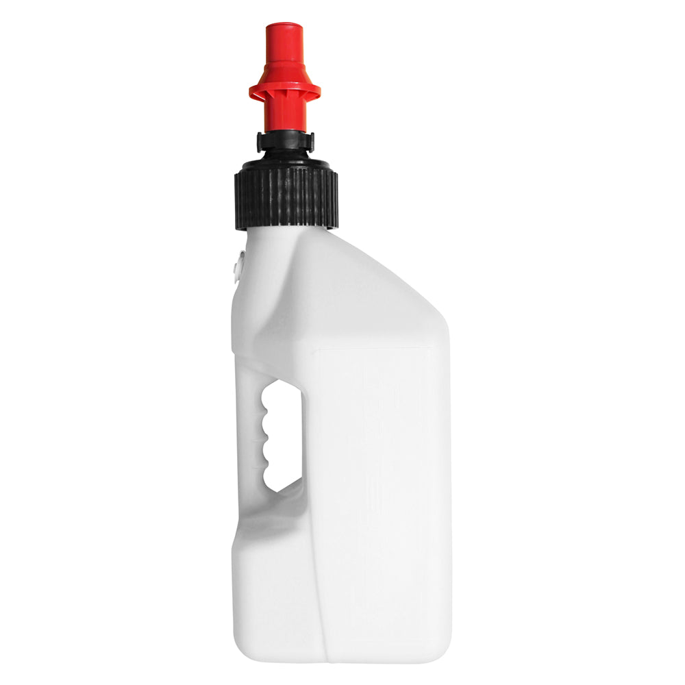 TUFF JUGS 10 LITRE TUFF JUG WHITE/RED RIPPER CAP  WHITE