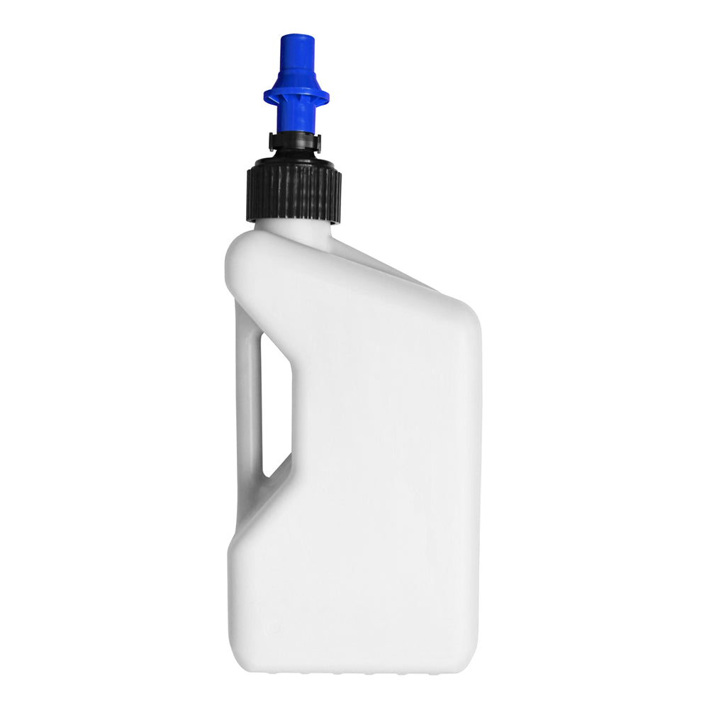 TUFF JUGS 20 LITRE TUFF JUG WHITE/BLUE RIPPER CAP  WHITE