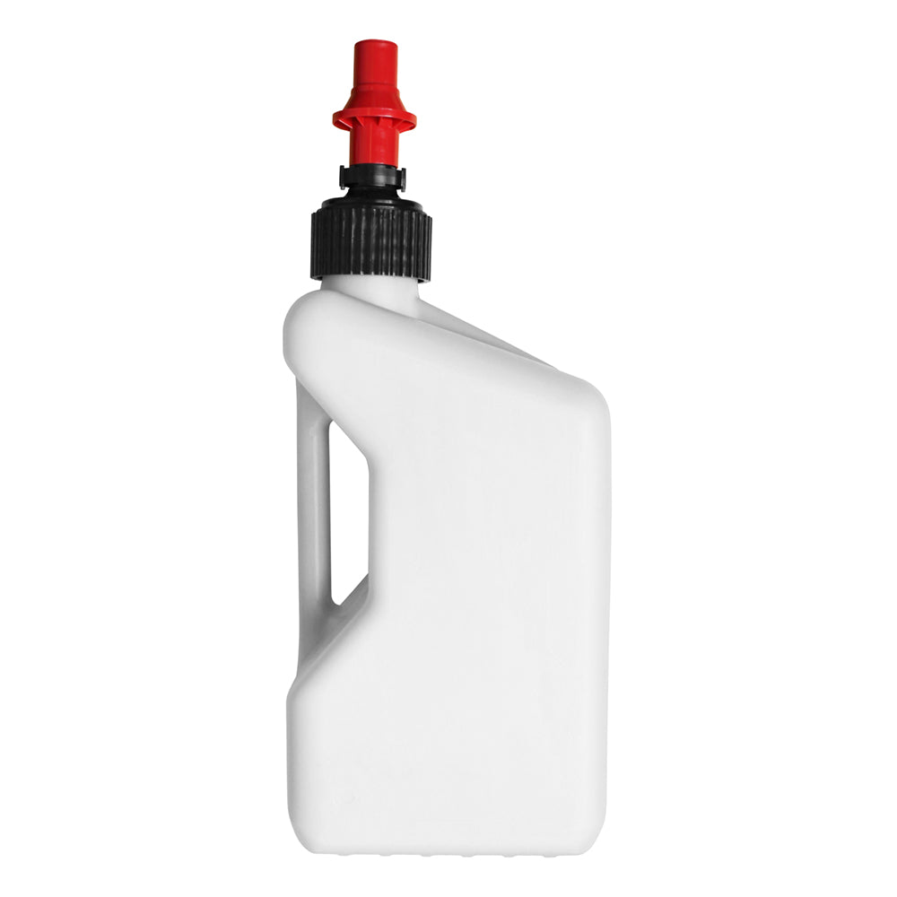 TUFF JUGS 20 LITRE TUFF JUG WHITE/RED RIPPER CAP  WHITE