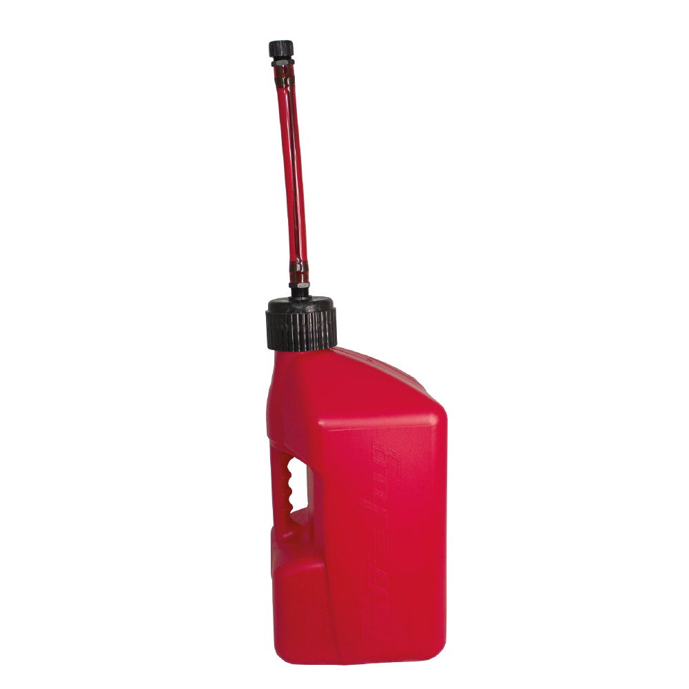 TUFF JUGS 10 LITRE TUFF JUG STD CAP W/ AUTO SPOUT RED/RED  RED