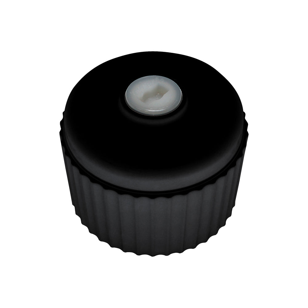 TUFF JUGS STANDARD CAP WITH PLUG BLACK  BLACK