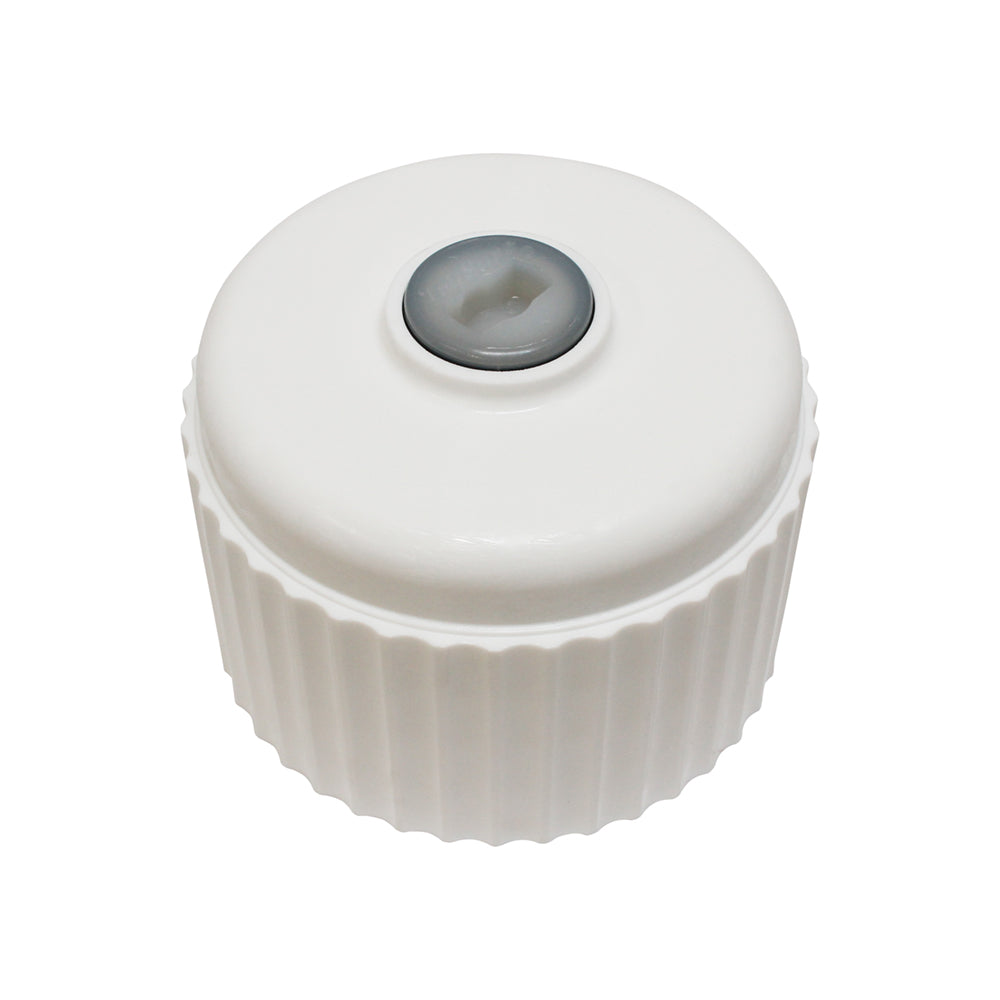 TUFF JUGS STANDARD CAP WITH PLUG   WHITE