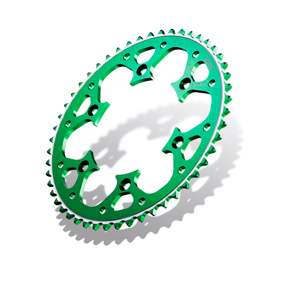 TALON SPROCKET REAR RADIALITE KAWASAKI  KX125/250 80-08,  KX250F/450F 04-23  51T GREEN  GREEN  51