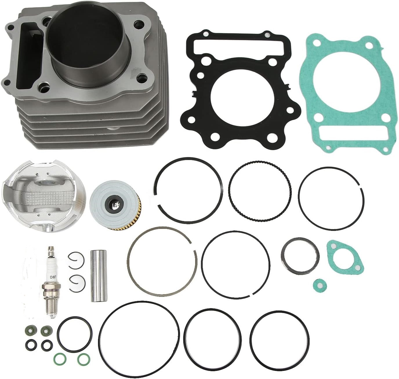 Dirt Racing Cylinder Top End Rebuild Kit 74.00mm 1988-2000 Honda TRX300 Fourtrax Fw 4x4 2x4 12000-hc4-000