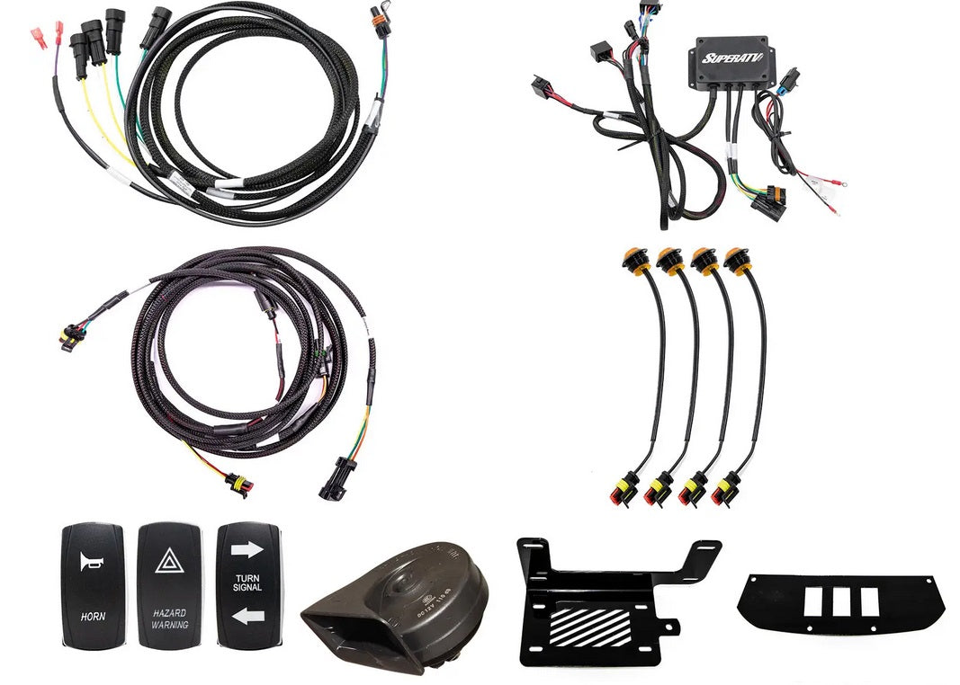 SuperATV Plug & Play Deluxe Turn Signal Kit Canam Commander Superatv Tsk-ca-com-004