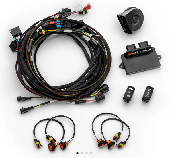 SuperATV Plug & Play Deluxe Self Canceling Turn Signal Kit Canam Defender Traxter Superatv Tsk-ca-def4-007
