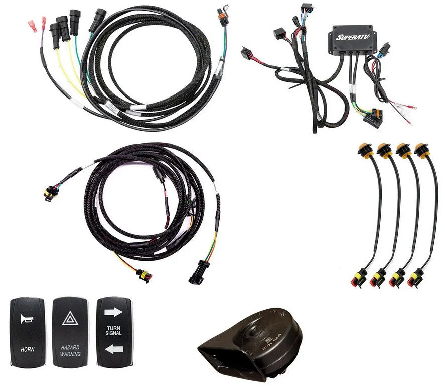 SuperATV Plug & Play Deluxe Turn Signal Kit Polaris RZR Pro XP Superatv Tsk-p-proxp-004