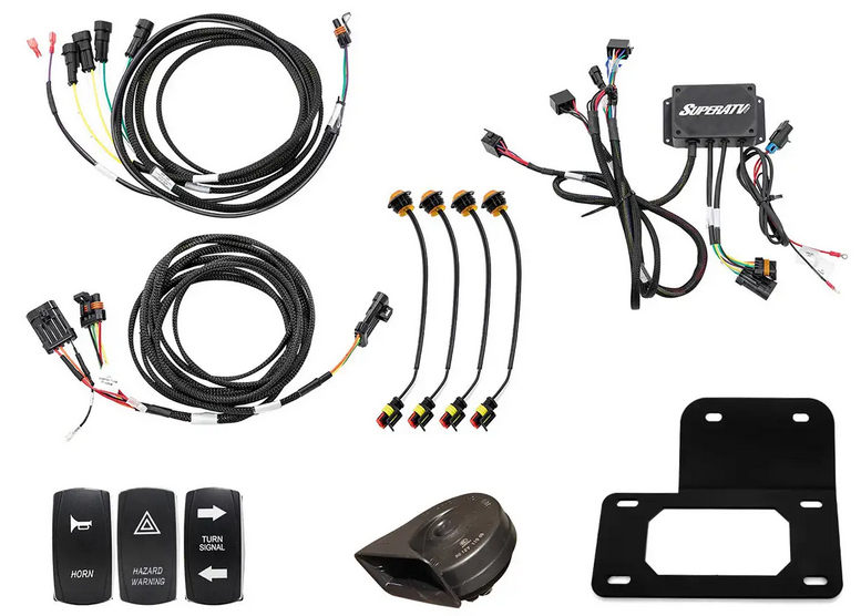 SuperATV Plug & Play Deluxe Turn Signal Kit Polaris Ranger, 900, 1000 Superatv Tsk-p-RAN900-004