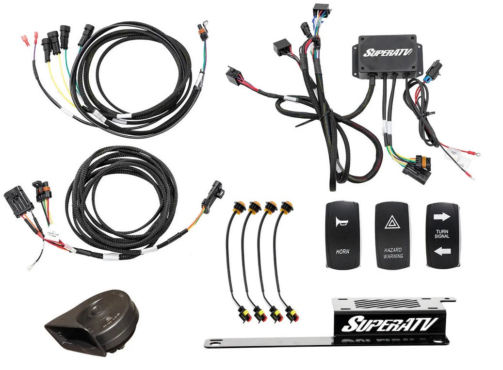 SuperATV Plug & Play Deluxe Turn Signal Kit Polaris RZR 900 1000 Superatv Tsk-p-rzr1k-004