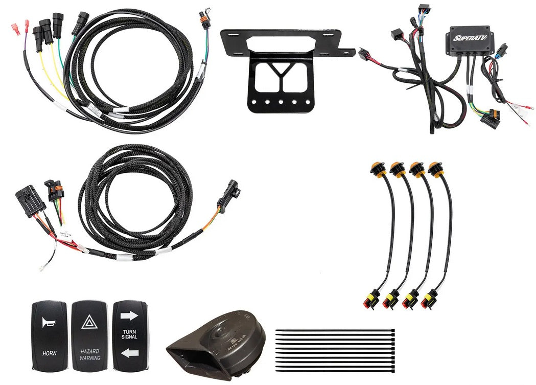 SuperATV Plug & Play Deluxe Turn Signal Kit Yamaha Viking Superatv Tsk-y-vik-004