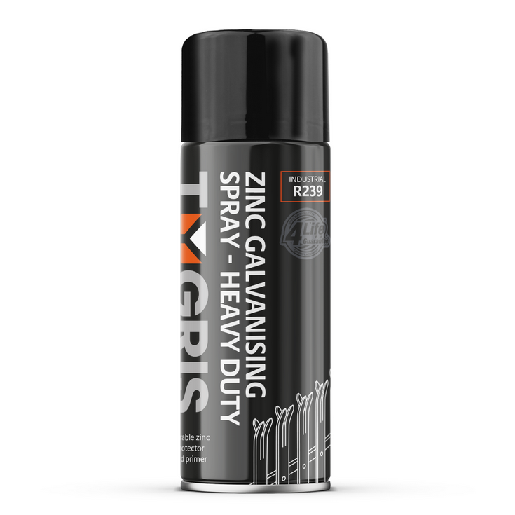 TYGRIS Tygris Zinc Galvanizing Heavy Duty Spray Paint 400ml Rust Prevention