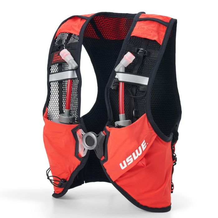 USWE Pace 8l Trail Running Vest Xs - Red/black - Uswe 2081228xs
