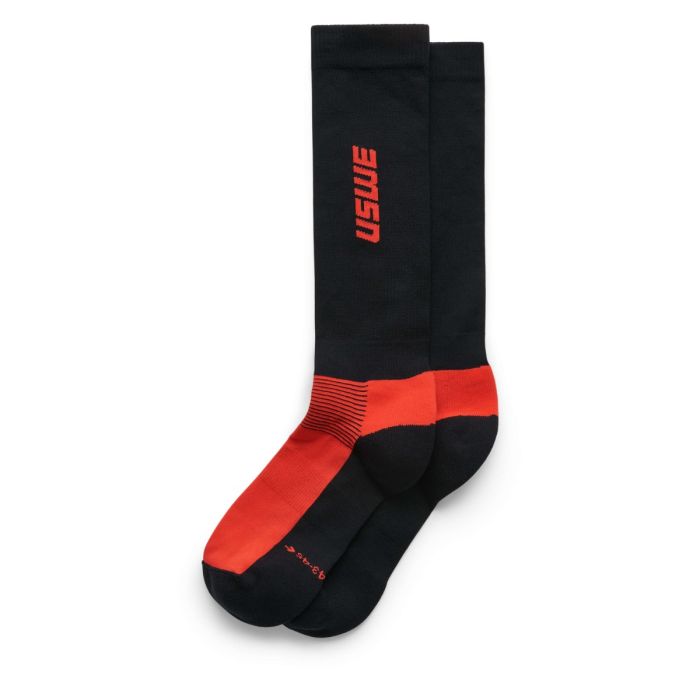 USWE Rapp Moto Sock Unisex 37/39 - Flame Red - Uswe 80295043400537
