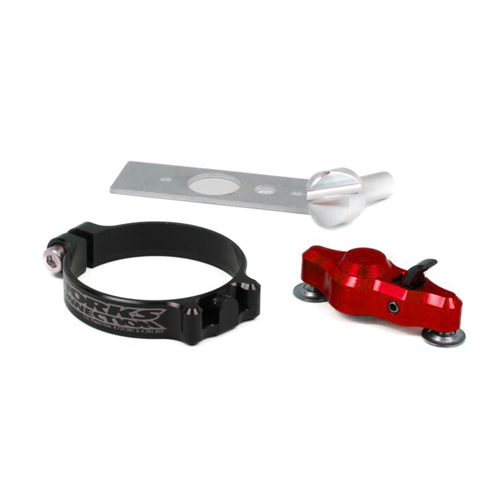 Works Connection PRO LAUNCH KIT START DEVICE HONDA CR250 02-07, CRF250R 04-09, CRF450R 02-08 RED  Red 