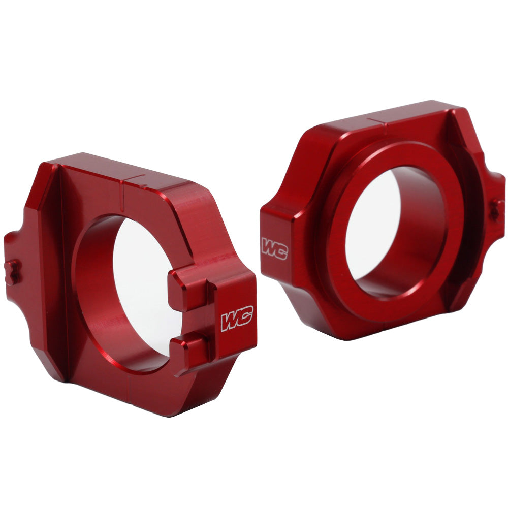 Works Connection AXLE BLOCK KIT ELITE HONDA CRF250/450R 09-25, CRF250RX 19-25, CRF450RX 17-25 RED  Red 