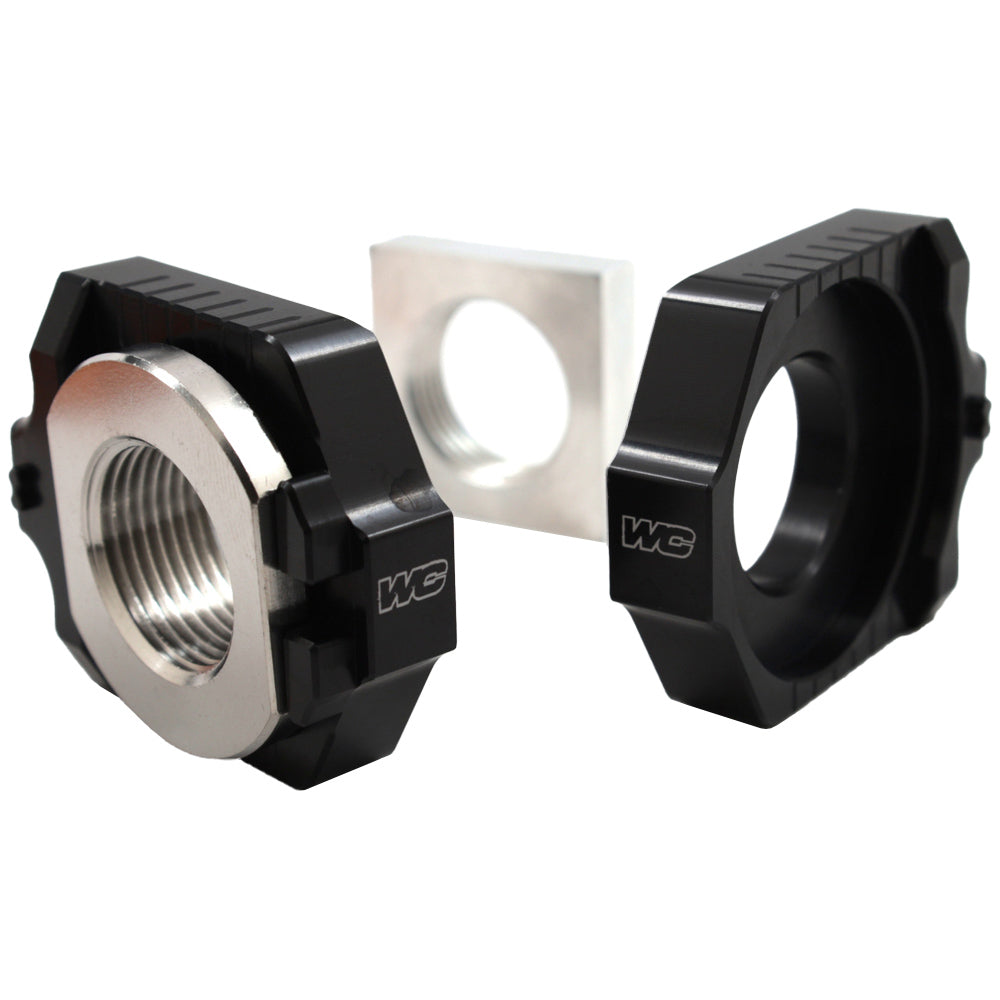 Works Connection AXLE BLOCK KIT ELITE KTM/HUSKY BLACK (R)  Black 