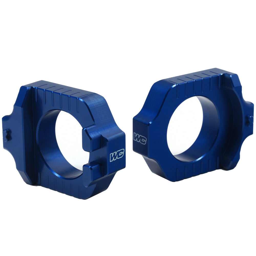 Works Connection AXLE BLOCK KIT ELITE YAMAHA YZ250F 12-25 YZ450F 10-25 BLUE  Blue 