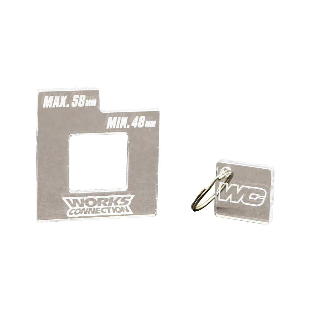 Works Connection CHAIN TENSIONER GAUGE  YZ125/250 06-22 48MM-58MM   