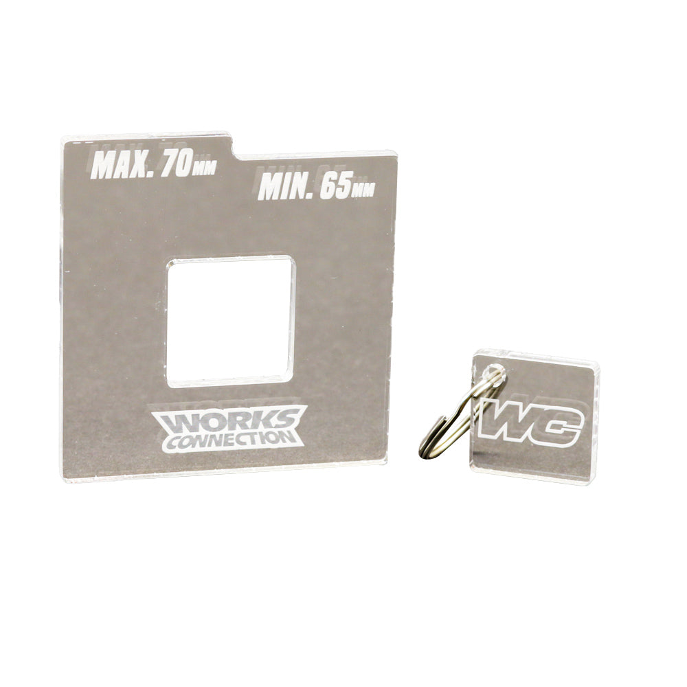 Works Connection CHAIN TENSIONER GAUGE 4 STROKE HONDA CRF250R 22-25, CRF450R 21-25 65MM-70MM   