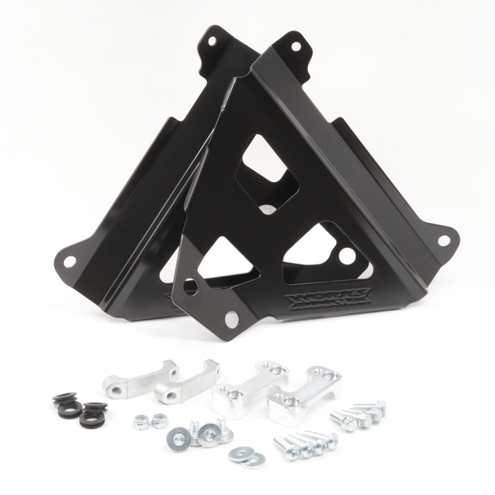 Works Connection RADIATOR BRACES YAMAHA YZ250F 24-25, YZ450F 23-25 BLACK  Black 