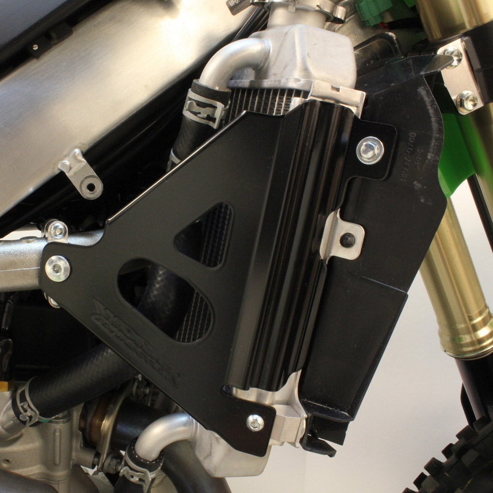 Works Connection RADIATOR BRACES KAWASAKI KX250F 21-24, KX250XC 20-24, KX450F 19-23, KX450XC 20-23 BLACK  Black 