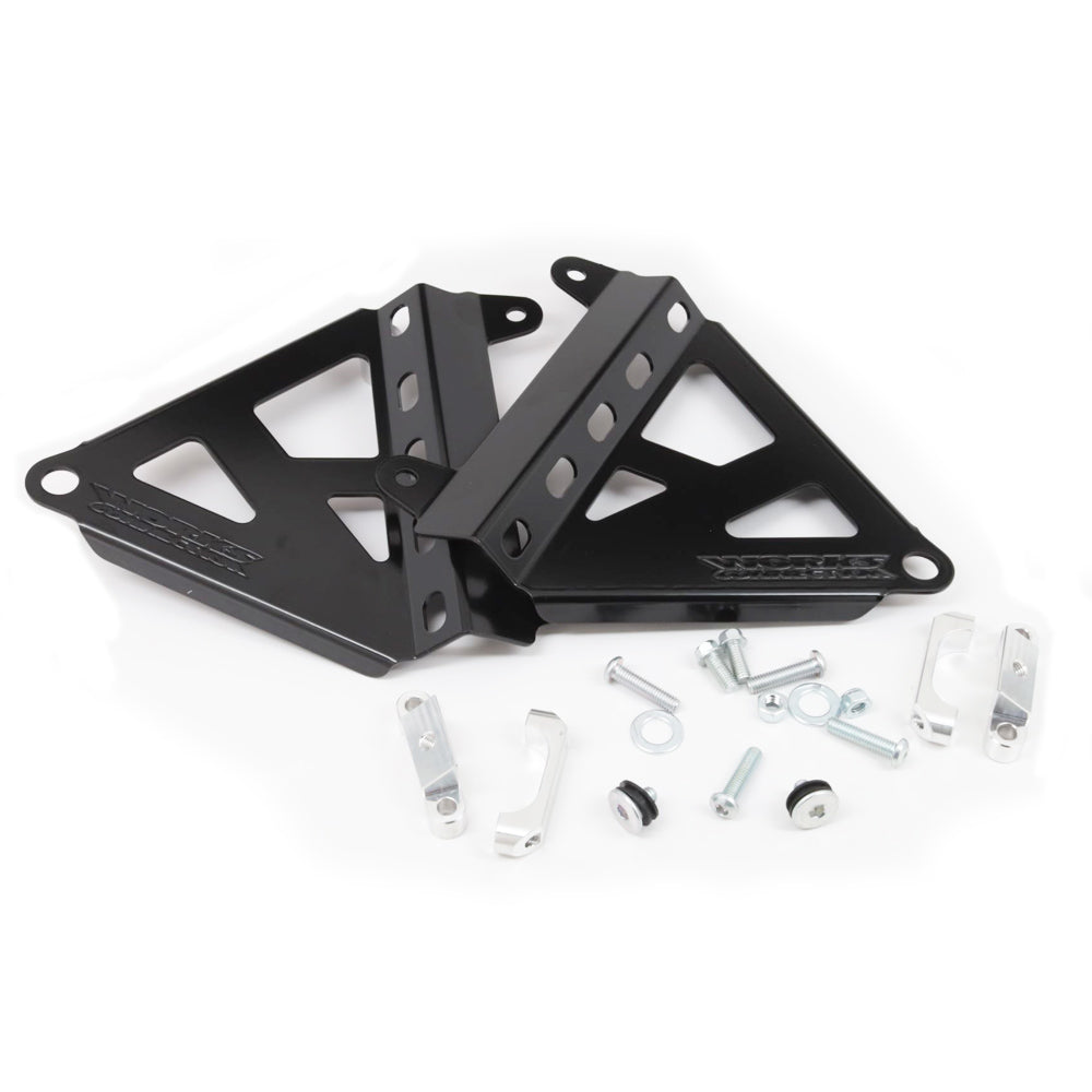 Works Connection RADIATOR BRACES HONDA CRF250/450R 2025 BLACK  Black 