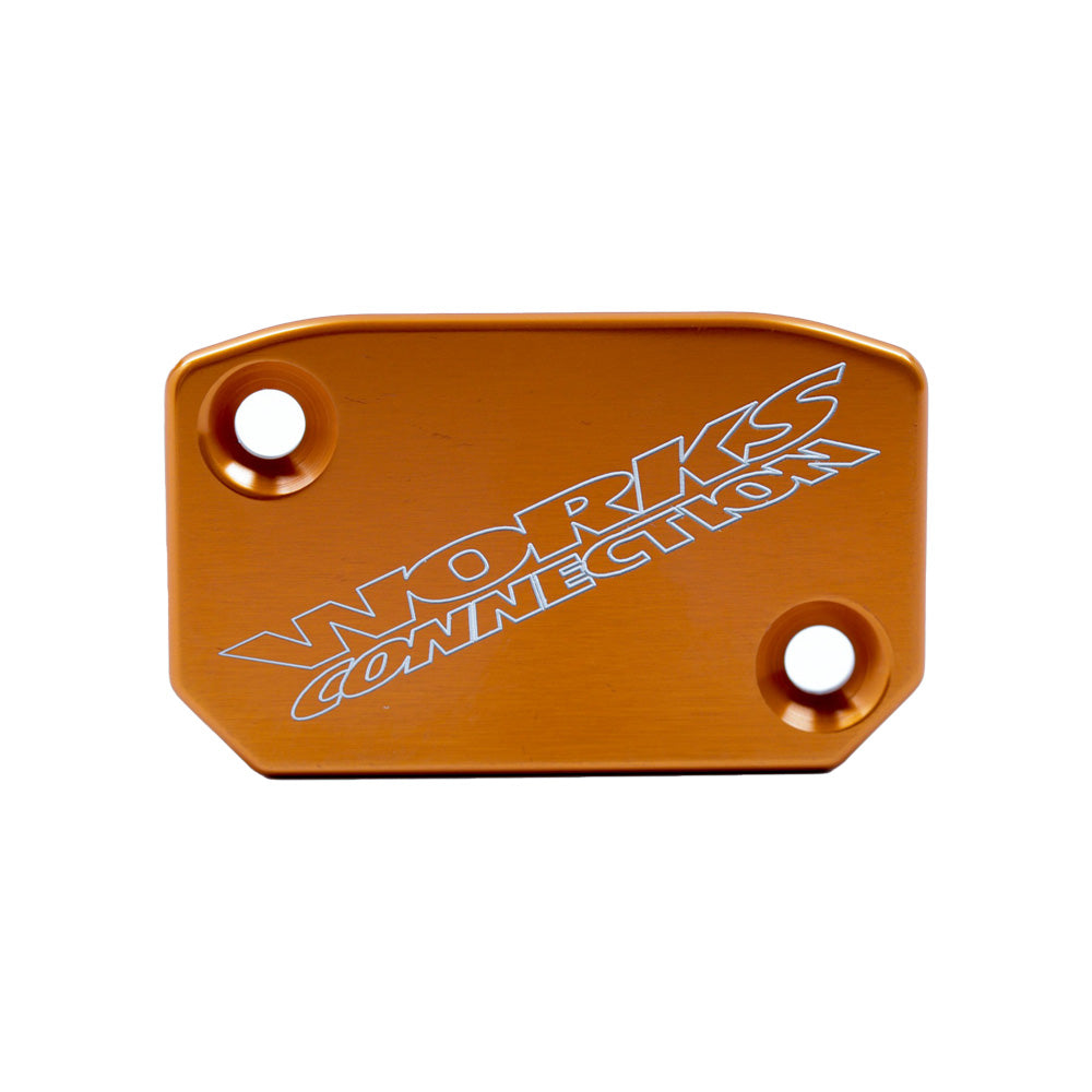 Works Connection FRONT BRAKE MASTERCYLINDER COVER KTM/GAS/HUS/HQV/TM/SHE/BET/KAW/STA/TRI 00-26 (BREMBO) ORANGE  Orange 