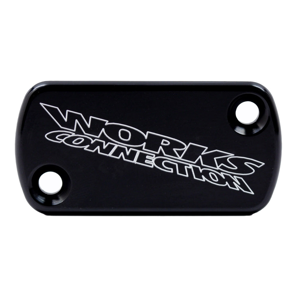 Works Connection FRONT BRAKE MASTER CYL COVER HON/KAW/TM/BETA, CR/CRF 96-26, KX250F/X 21-26, KX450F/X 19-23  Black 