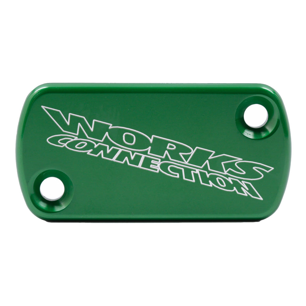 Works Connection FRONT BRAKE MASTERCYLINDER COVER HON/KAW/TM/BETA, CR/CRF 96-26, KX250F/X 21-26, KX450F/X 19-23  Green 