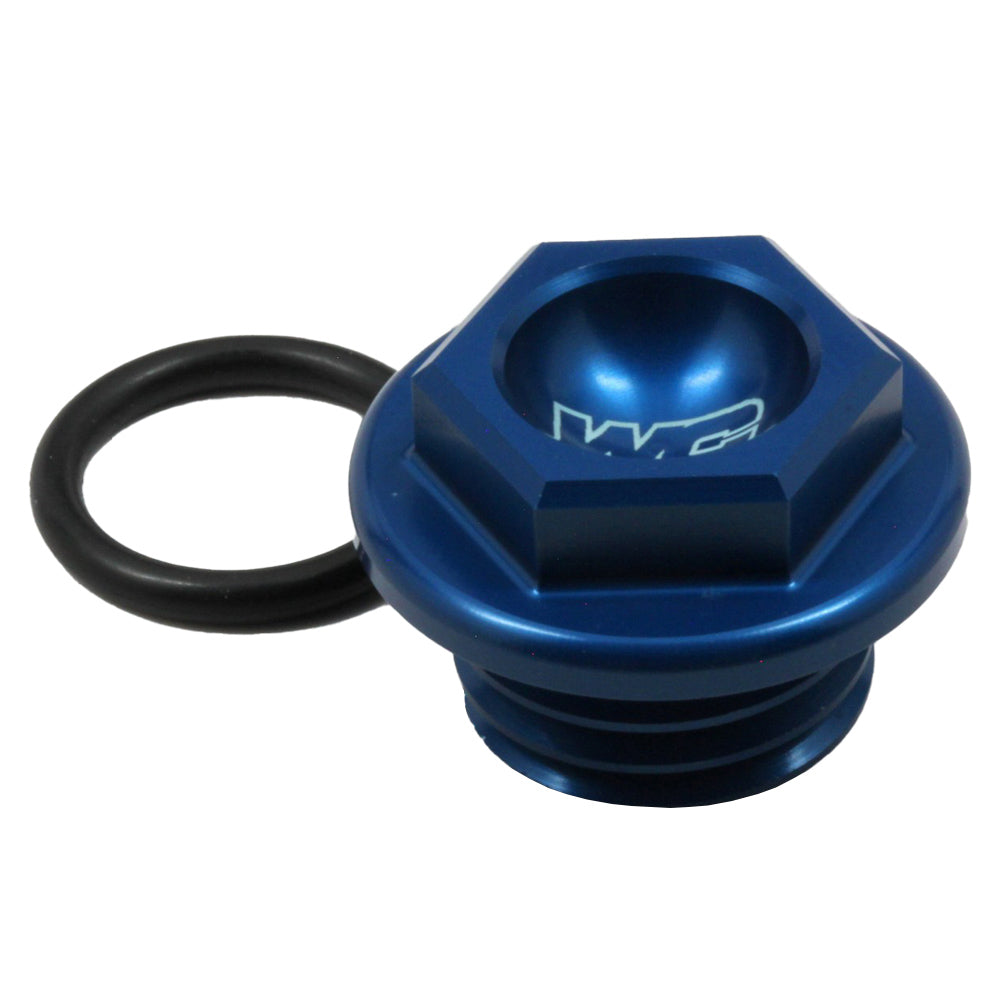 Works Connection OIL FILL PLUG HONDA/KAWASAKI/YAMAHA BLUE (R)  Blue 