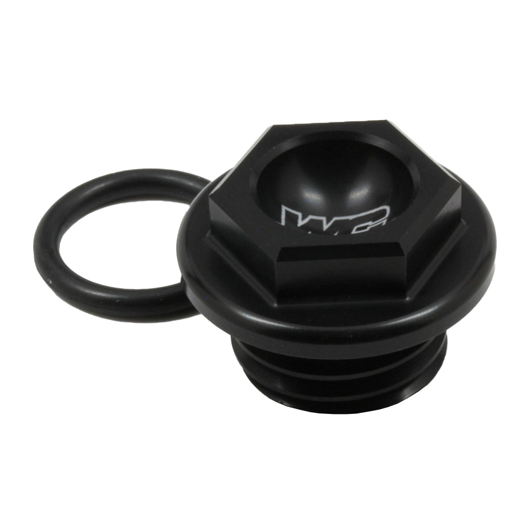 Works Connection OIL FILL PLUG HONDA/KAWASAKI/YAMAHA BLACK (R)  Black 