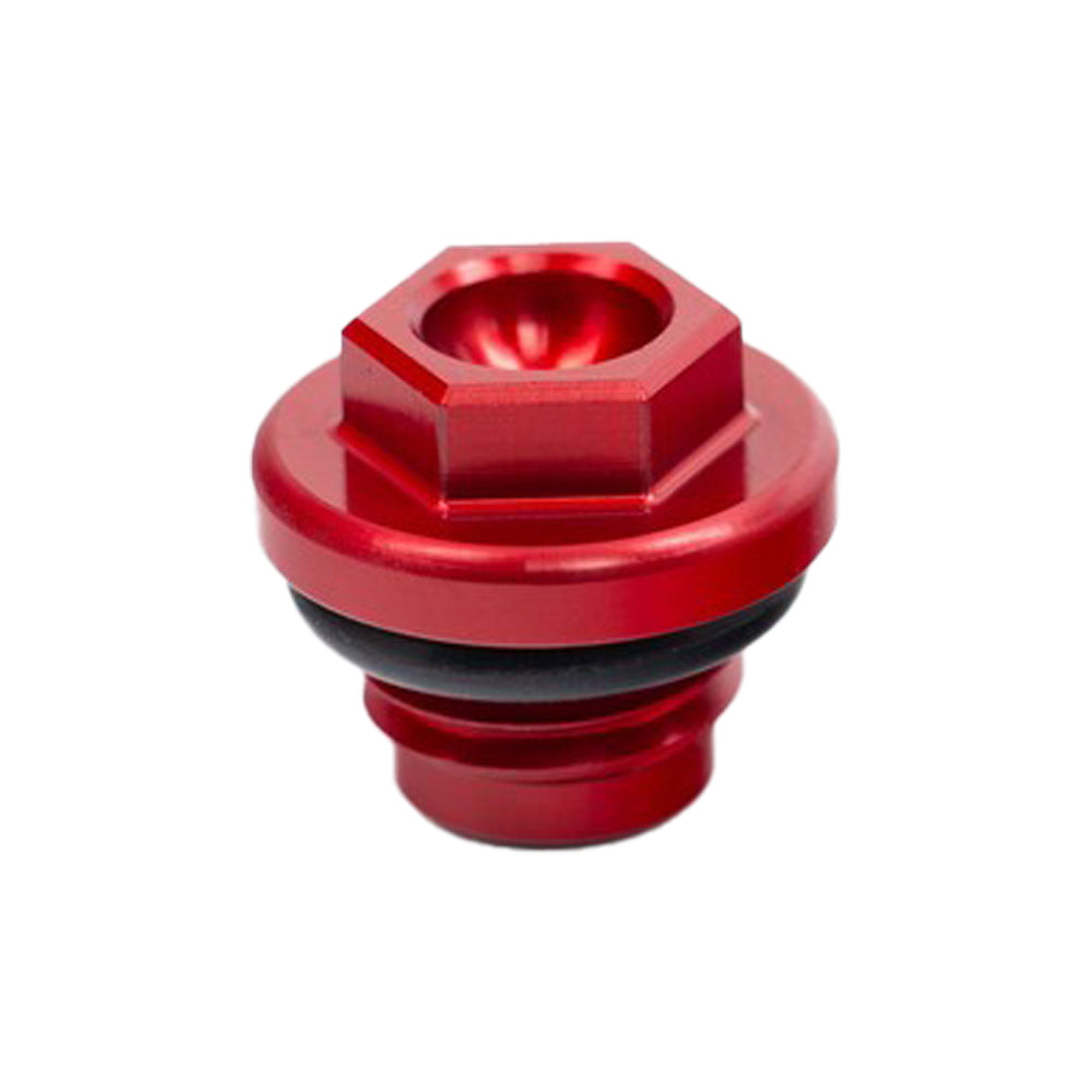 Works Connection OIL FILL PLUG HONDA CRF250R 18-23, CRF250RX 19-23, CRF450R 21-22, CRF450RX 21-23 RED  Red 