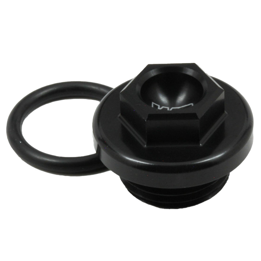 Works Connection OIL FILL PLUG HONDA KAWASAKI/SUZUKI KX250 05-07, KX250F 04-23, KX250XC 20-23, KX450F 06-23, KX450XC 20-23, RMZ250 04-06 BLACK  Black 