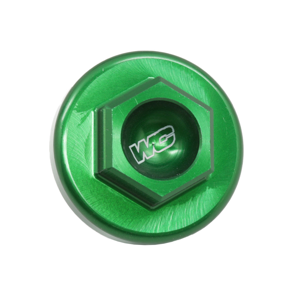 Works Connection OIL FILL PLUG HONDA KAWASAKI/SUZUKI KX250 05-07, KX250F 04-23, KX250XC 20-23, KX450F 06-23, KX450XC 20-23, RMZ250 04-06 GREEN  Green 