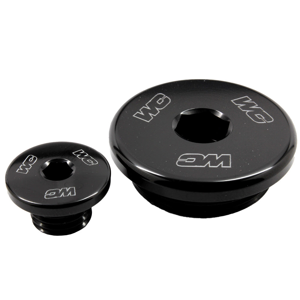 Works Connection ENGINE PLUGS YAMAHA YZ450F 06-09, YZ450F 23-25, WR250F 03-13, WR450F 03-15 BLACK  Black 